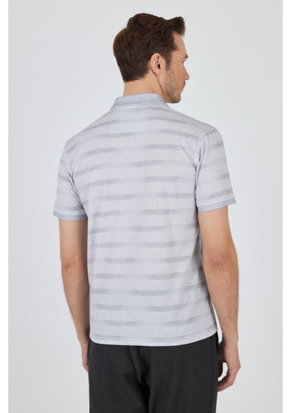 Kısa Kol Baskılı Pike Polo Yaka Cepsiz Slim Fit Tişört 1011250170 indirimleri