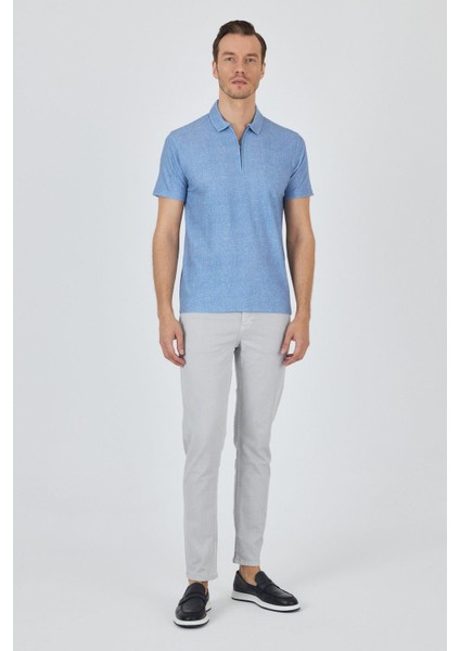 Mavi Polo Yaka Kısa Kol Cepsiz Slim Fit Classic Tişört 1011250176 fiyatları