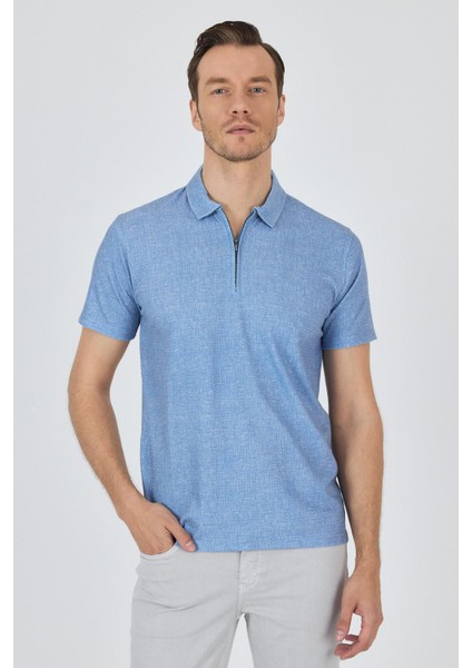 Mavi Polo Yaka Kısa Kol Cepsiz Slim Fit Classic Tişört 1011250176 modelleri