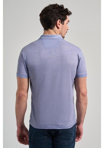 Lacivert Kısa Kol Baskılı Pike Polo Yaka Cepsiz Esnek Casual Slim Fit Tişört 1011250151 indirimleri