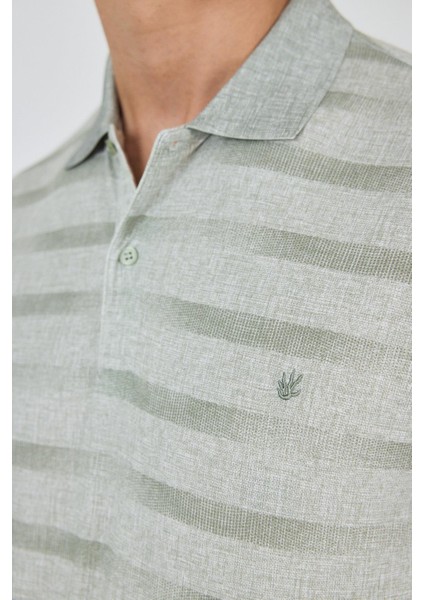 Kısa Kol Baskılı Pike Polo Yaka Cepsiz Slim Fit Tişört 1011250170 fırsatları