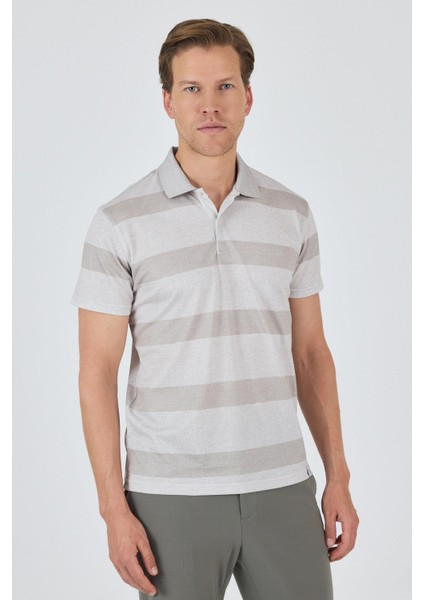 Kısa Kol Desenli Pike Polo Yaka Cepsiz Slim Fit Tişört 1011250128 modelleri