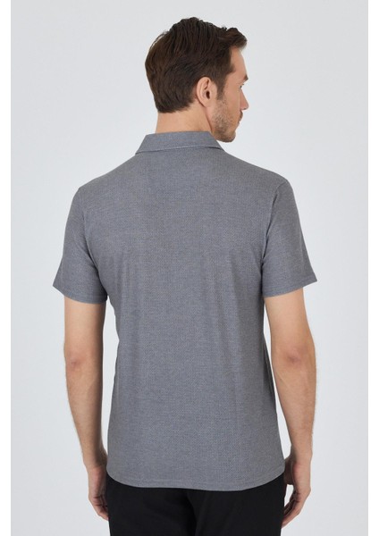 Koyu Antrasit Polo Yaka Kısa Kol Cepsiz Slim Fit Classic Tişört 1011250176 indirimleri