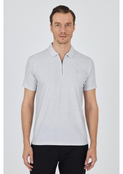 Gri Polo Yaka Kısa Kol Cepsiz Slim Fit Classic Tişört 1011250176 fiyatları