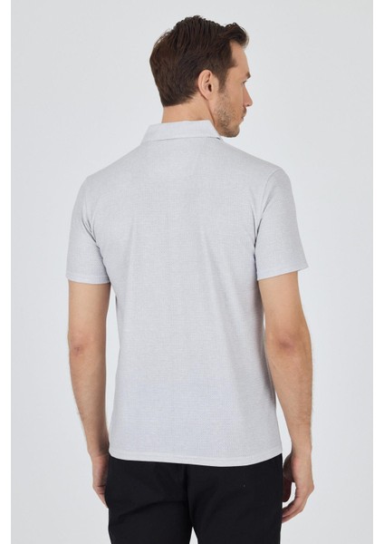 Gri Polo Yaka Kısa Kol Cepsiz Slim Fit Classic Tişört 1011250176 indirimleri