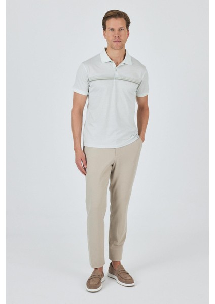 Kısa Kol Baskılı Pike Polo Yaka Cepsiz Slim Fit Tişört 1011250168 fiyatları