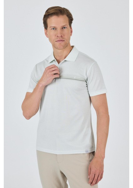 Kısa Kol Baskılı Pike Polo Yaka Cepsiz Slim Fit Tişört 1011250168 modelleri