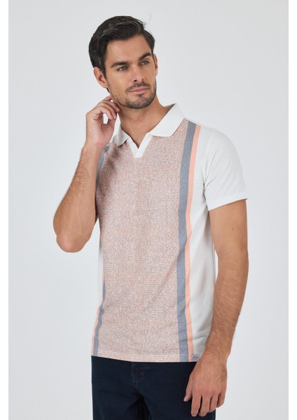 Kısa Kol Baskılı Suprem Italyan Yaka Cepsiz Slim Fit Tişört 1011250123 fırsatları