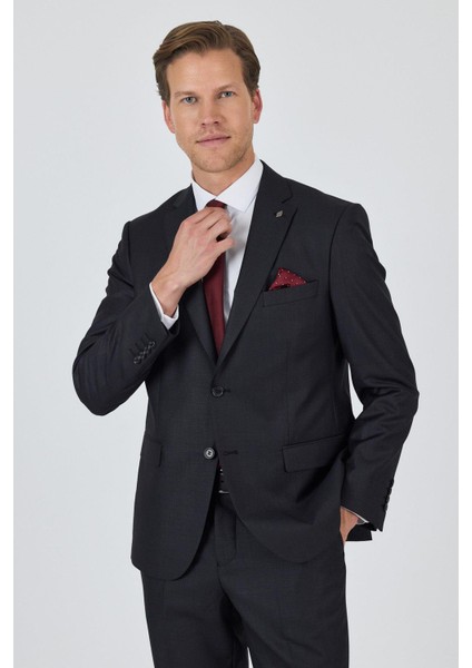 Düz Filafil Mono Yaka Tam Astar 6 Drop Comfort Fit Takım Elbise 1001250170 modelleri