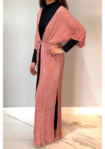 Piliseli Kimono Pareo Kaftan Bağlanabilir RPK004 Pudra fiyatları