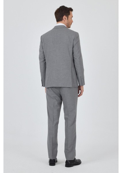 Gri Mono Yaka Esnek 6 Drop Comfort Fit Classic Takım Elbise 1001250104 indirimleri