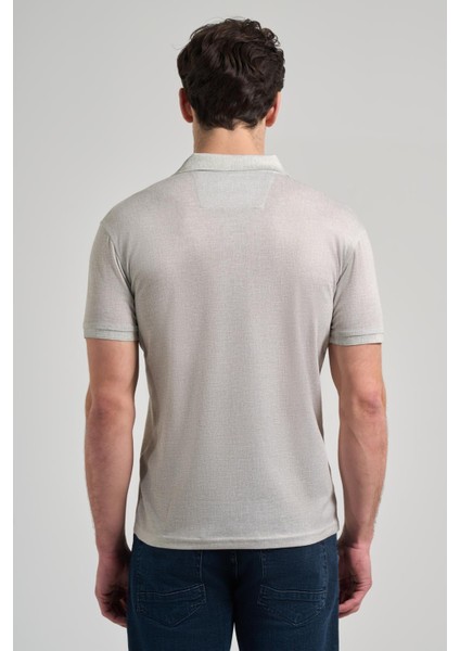 Açık Yeşil Kısa Kol Baskılı Pike Polo Yaka Cepsiz Esnek Casual Slim Fit Tişört 1011250151 indirimleri