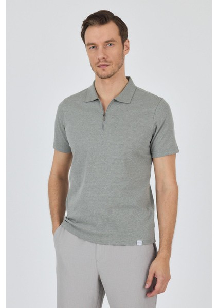 Koyu Yeşil Kısa Kol Düz Suprem Polo Yaka Cepsiz Pamuklu Casual Slim Fit Tişört 1011250164_700 modelleri