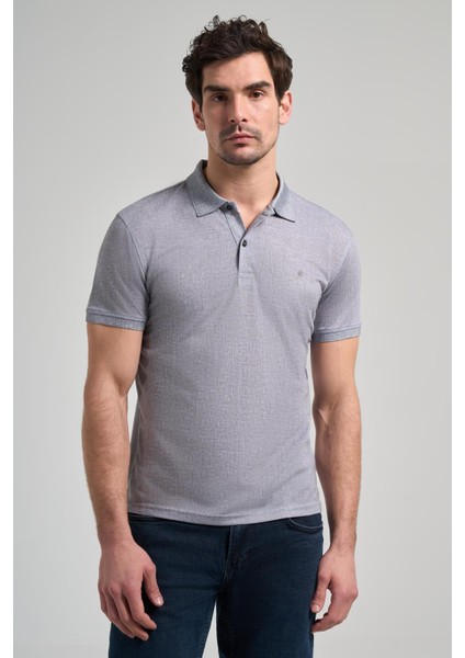 Füme Kısa Kol Baskılı Pike Polo Yaka Cepsiz Esnek Casual Slim Fit Tişört 1011250151 modelleri