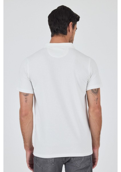 Kısa Kol Baskılı Suprem Italyan Yaka Cepsiz Slim Fit Tişört 1011250123 indirimleri
