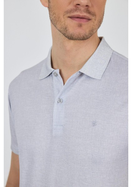 Gri Kısa Kol Baskılı Pike Polo Yaka Cepsiz Esnek Casual Slim Fit Tişört 1011250153 fırsatları