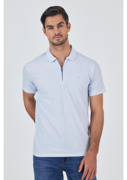 Koyu Mavi Polo Yaka Kısa Kol Cepsiz Slim Fit Classic Tişört 1011250176 modelleri