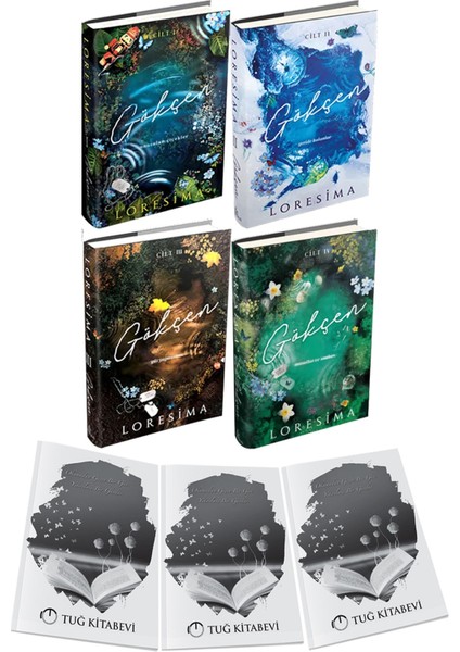 Gökçen Set 1.2.3.4.kitaplar Seri Ciltli Loresima 4 Kitap + Hediyeli