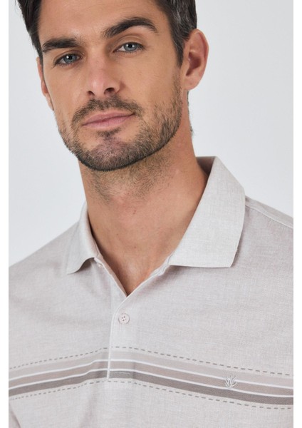 Kısa Kol Baskılı Pike Polo Yaka Cepsiz Slim Fit Tişört 1011250168 fırsatları