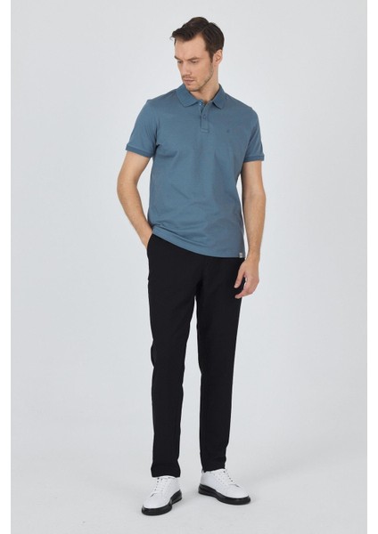 Mavi Kısa Kol Düz Pike Polo Yaka Cepsiz Pamuk Casual Slim Fit Tişört 1011250157_302 fiyatları