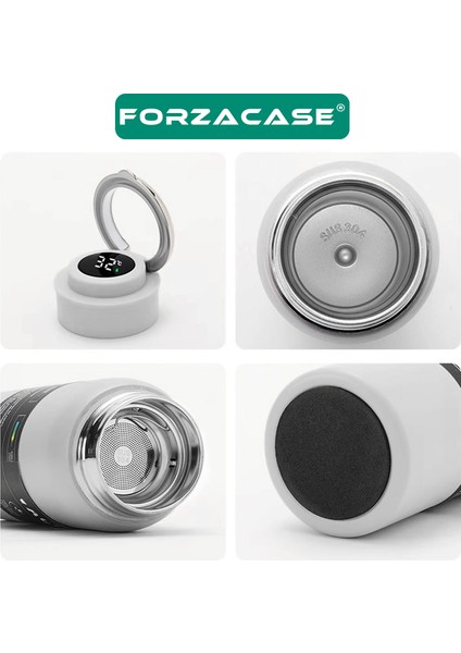 Paslanmaz Çelik Dijital Termometreli 500 ml Sıcak Soğuk Tutan Çay Kahve Su Termosu - FC939 fırsatları