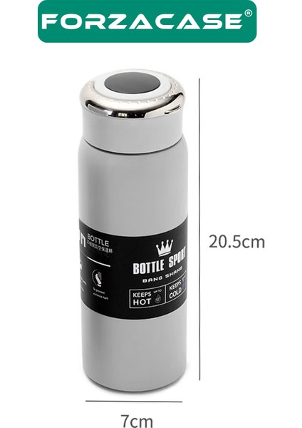 Paslanmaz Çelik Dijital Termometreli 500 ml Sıcak Soğuk Tutan Çay Kahve Su Termosu - FC939 indirimleri