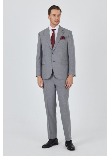 Gri Mono Yaka Esnek 4 Drop Comfort Fit Classic Takım Elbise 1001250159 fiyatları