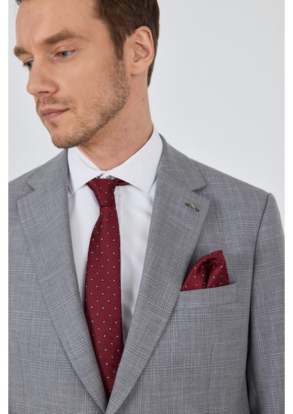 Gri Mono Yaka Esnek 4 Drop Comfort Fit Classic Takım Elbise 1001250159 fırsatları