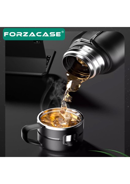 Paslanmaz Çelik 1 Litre 10 Saat Sıcak Soğuk Tutan Bardaklı Bitki Hazneli Çay Kahve Su Termosu - FC938 modelleri