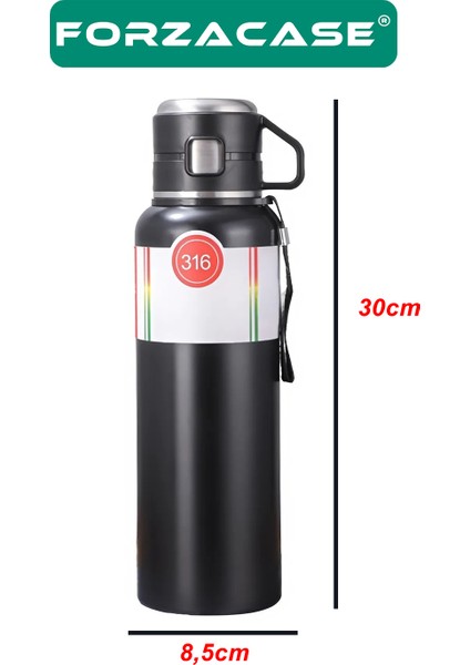 Paslanmaz Çelik 1 Litre 10 Saat Sıcak Soğuk Tutan Bardaklı Bitki Hazneli Çay Kahve Su Termosu - FC938 indirimleri