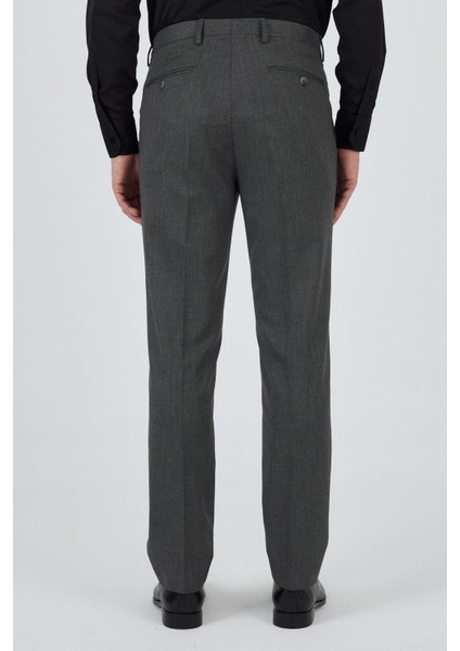 Füme Esnek Yandan Cepli Comfort Fit Classic Pantolon 1003250155