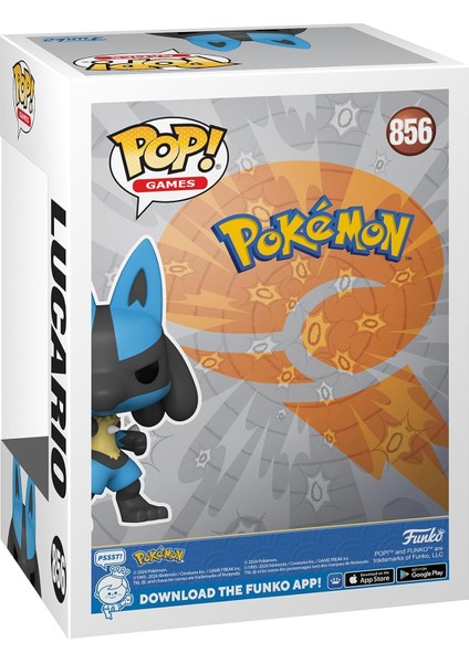 Pop! Pokemon, Lucario Vinil Koleksiyon Figürü, Pokemon Hayranları Için modelleri