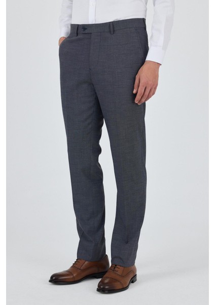 Lacivert Esnek Yandan Cepli Comfort Fit Classic Pantolon 1003250151