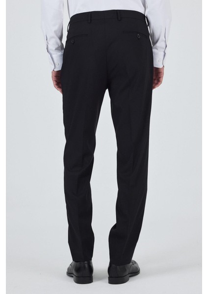 Siyah Yan Cep Açık Paça Comfort Fit Esnek Classic Pantolon 1003250907 indirimleri