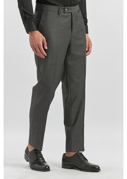 Koyu Antrasit Esnek Yandan Cepli Comfort Fit Classic Pantolon 1003240163 fiyatları
