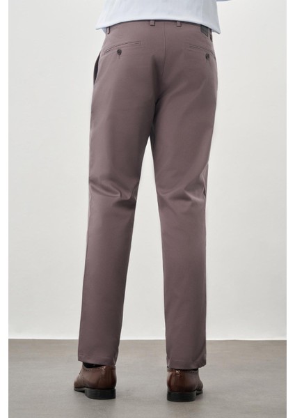 Füme Pamuklu Yandan Cepli Casual Comfort Fit Chino Pantolon 1003245169 fırsatları