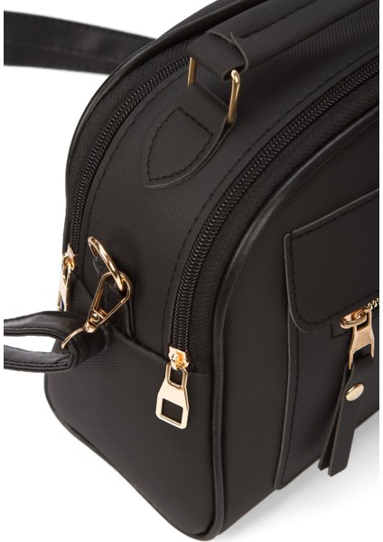 Kadın Kumaş El ve Omuz Çantası NEWPOLO317 - Siyah modelleri