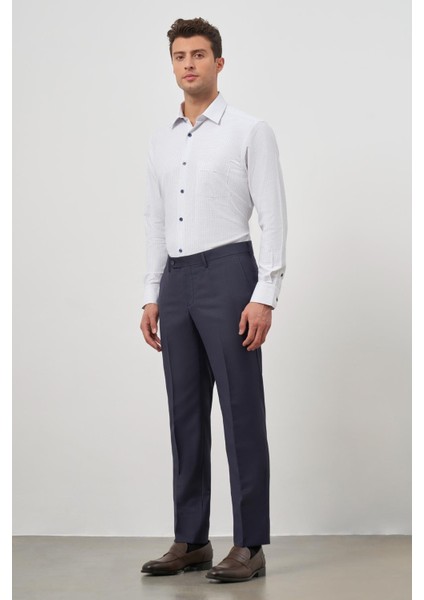 Lacivert Yandan Cepli Slim Fit Classic Pantolon 1003245152 modelleri