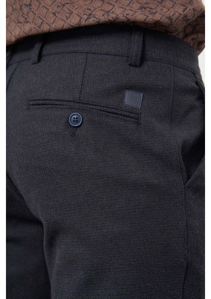 Koyu Lacivert Esnek Yandan Cepli Casual Comfort Fit Chino Pantolon 1003245158 modelleri
