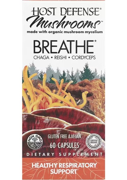 Mushrooms Breathe 60 Capsules