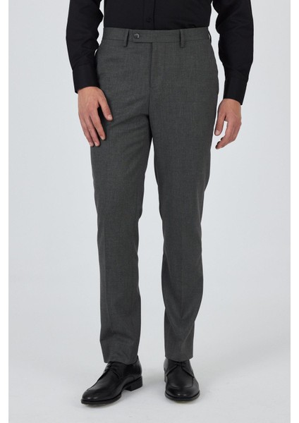 Füme Esnek Yandan Cepli Comfort Fit Classic Pantolon 1003250155 modelleri