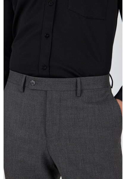 Füme Esnek Yandan Cepli Comfort Fit Classic Pantolon 1003250155 fırsatları