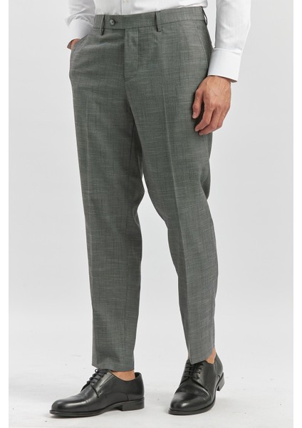 Füme Esnek Yandan Cepli Comfort Fit Classic Pantolon 1003240163 fırsatları