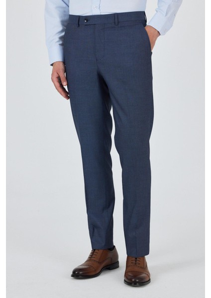 Lacivert Esnek Yandan Cepli Comfort Fit Classic Pantolon 1003250154