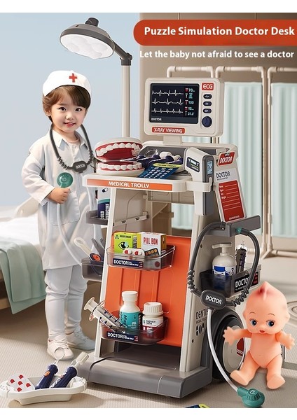 Çocuk Doktor Oyuncakları Seti Simülasyon Oskültasyon Tıbbi Kutu Bebek Hediyesi Ürün Resim Gösterileri Için Parça Sayısı Geçerli Olacaktır (Yurt Dışından)