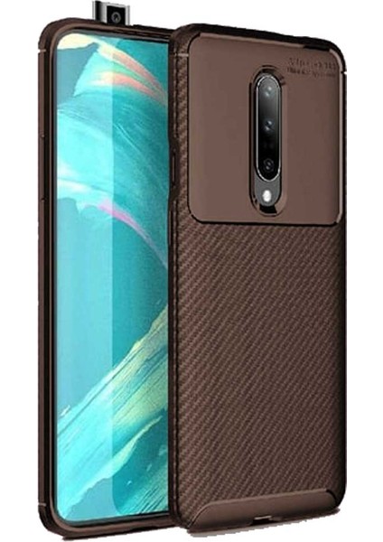 One Plus 7 Pro Karbon Desenli Negro Silikon Kılıf