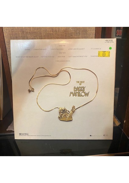 Barry Manilow - The Best Of Barry Manilow 1978 Isviçre Baskı