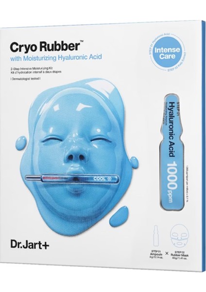 Cryo Rubber™ - Hyaluronik Asitli Nemlendirici Yüz Maskesi 40+4 G