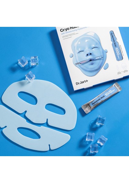 Cryo Rubber™ - Hyaluronik Asitli Nemlendirici Yüz Maskesi 40+4 G