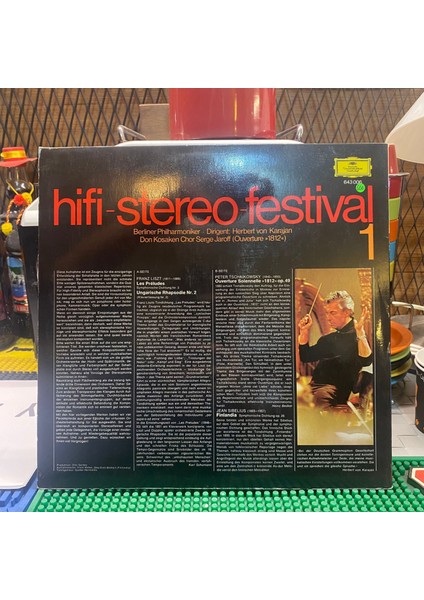 Berliner Philharmoniker, Herbert Von Karajan – Liszt, Tschaikowsky, Sibelius – Hifi Stereo Festival 1 1971 Plak Isviçre Baskı fiyatları